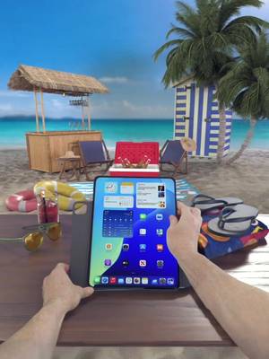 Now I have sand in places I can’t explain 🏖️🤣 Worth it. Freedom to create wherever I feel like it @Logitech Flip Folio #ad #Logitech #FlipFolio #RoamFree