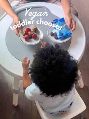 They like what they like 😋 Normalizing whole plant foods has been one of the best adventures of vegan parenting. Which one are you choosing?  #vegantoddler #veganmom #toddlermom #veganfamily #plantbased