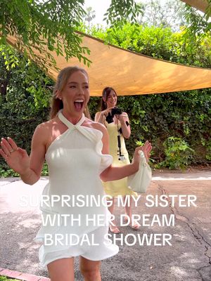 giving my sister the bridal shower of her dreams 💍💛💐⛲️ my the moodboard for this event was whimsy,garden chic, and yellow!! we had diy flowers ikebana vases as party favors, games, and a spread of food of the brides choice 🍝 if you’re a 2026 bride, save this for inspo for your big day!! #wedding #bridal #bridalshower @Ashley Nichole @Taryne Renee 