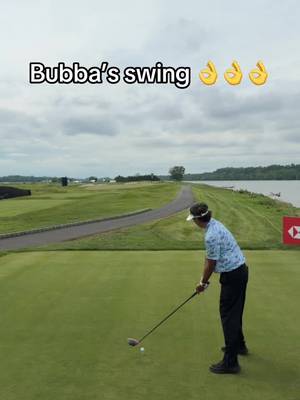 The signature shot 💯 #golf #golfer #bubbawatson #livgolf 