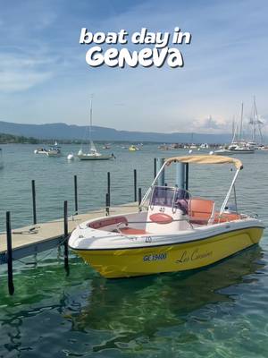 Boat day in Geneva mini vlog🇨🇭💋 this is your sign to rent a boat this summer #geneve #activites #thingstodoingeneva #suisseromande 