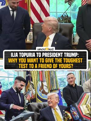Ilia Topuria's confidence was at an all-time high during his White House visit 😏