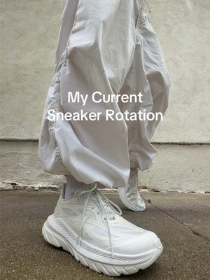 A sneaker rotation worthy of a scroll pause #HOKA #runtok #Lifestyle #gorpcore #sneakertok 