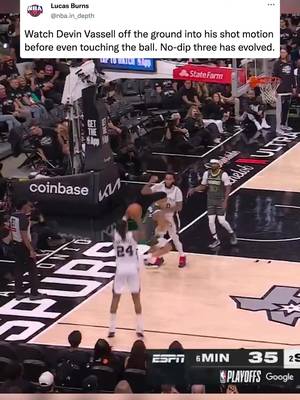 Devin Vassell gets creative to beat the buzzer😮‍💨