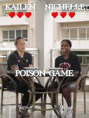 The tension was as sweet as the Nerds 😅 Watch Kailen and Niche play the poison game! — La tension était aussi douce que les Nerds 😅 Regardez Kailen et Niche jouer au jeu du poison ! #CANWNT 