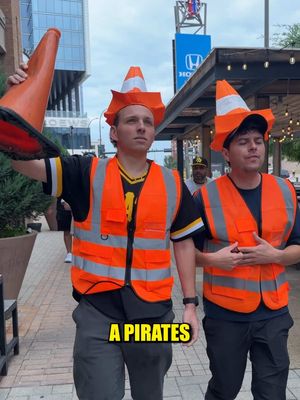 Spreading the gospel of the Pittsburgh Pirates traffic cone 🦺🏴‍☠️ #pittsburghpirates #pittsburgh #412 #MLB #baseball 