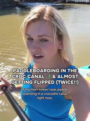 There’s NO way this happened TWICE in one day 😱😳🐊 I was paddleboarding through the croc canal on a VERY murky day when this giant “big potato” suddenly came up for air DIRECTLY under me 😭 He was NOT there seconds before. I thought I had eyes on all of them, and then suddenly… boom. We both scared each other at the exact same moment. I stayed completely still because if I had panicked and started paddling away, I could’ve scared him even more or fallen right into the canal… and who knows where the crocodile could be 😳🐊 The craziest part is this exact manatee has been following me around in here for days 😂 We can tell him apart because he unfortunately has a small boat strike scar on his back. We named him Flip. Right before this happened, a boat started heading straight toward the group in the murky water. I started pointing out where each manatee was so the captain could avoid hitting them. He slowed down and swerved around every single one thankfully. That’s why my paddleboard was a bit closer to the group than I usually get. It’s important to give animals space and respect. Boat strikes are one of the leading causes of death for manatees, especially in resting canals like this. So yes… I’d rather get flipped off my paddleboard than watch Flip get hit by a boat🥺 And before anyone asks… thankfully it was NOT the crocodile coming up from the depths this time 🫠 Follow along for more manatee, shark, dolphin, and crocodile adventures 🐊 #crocodile #manatee #florida #paddleboard #ocean 