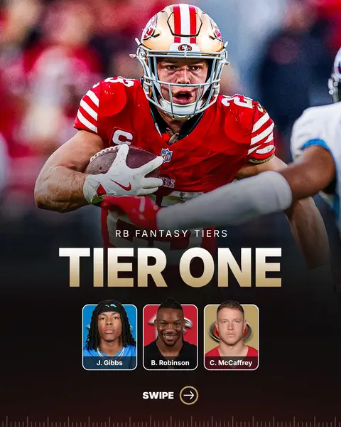 RB Tiers for 2026! #nfl #fantasyfootball 