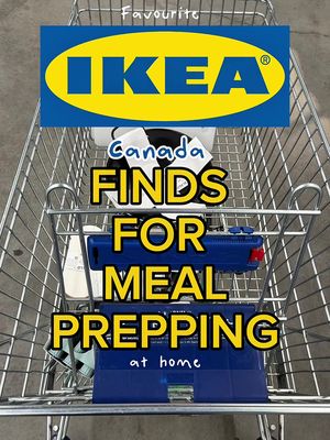My go-to IKEA meal prep finds 👀 #ikeacanadapartner  Affordable, practical, and actually make prepping easier: SVARTABBORRE (baking sheet rack, foldable) SANDVIVA (oven mitt, silicone/dark gray)  GULLRISMOTT (food storage bags) IKEA 365 Food Containers (stainless steel) VARDEFULL (meat tenderizer) LEGITIM (chopping boards) BLAGYLTA (pan) Not me actually enjoying meal prep now… 👀  #ikea #ikeacanada #ikeafinds @IKEACanada 