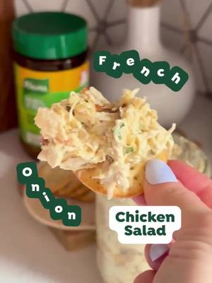 When it's salad season, but you still want to enjoy your favorite soup 🍲 Whip up this French Onion Chicken Salad, boosted with savory Knorr Chicken Bouillon, the next time the craving hits 🧅 🐔 Ingredients 1 rotisserie chicken, shredded 1 sweet onion, thinly sliced dried or fresh chives, chopped ¼ c sour cream ¾ c mayonnaise 3 tbsp Dijon mustard 1 tbsp Knorr Chicken Bouillon #Knorr #frenchonion #chickensalad #highprotein