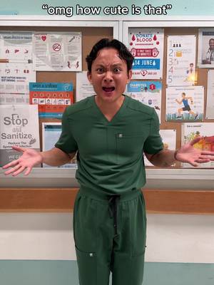 SOOO cute 🙂‍↕️ And this week we're celebrating Nurses Week with 25% off ALL scrubs + free embroidery, so you too can be just as cute.@nurse.johnn 