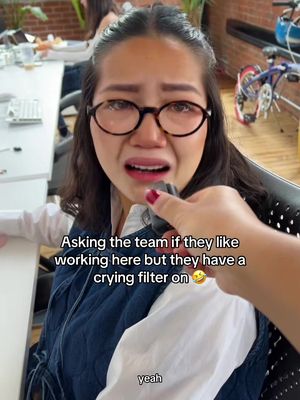 Everyone loves it here 💕 #cryingfilter #officehumor #officelife #workhumor #officepranks 
