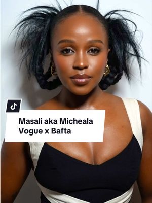 M A S A L I  B A D U Z A | today for Vogue x Bafta.  Hair & Video by me Makeup @Joy Adenuga  #dionnesmith #masalibaduza #bridgerton #vogue #bafta