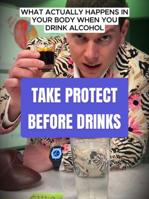 Take Protect before drinking to neutralize alcohol’s toxic byproduct #Cheers #acetaldehyde #alcoholscience #drinktok #liverhealth