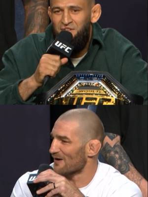 Who's not entertained? 😂 #UFC #mma #UFC328 #seanstrickland #khamzatchimaev