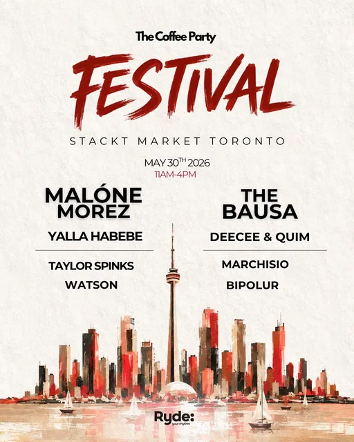 The Coffee Party Festival DJ lineup is here! ☕️ Introducing our headliners: @Malóne Morez - Club Space Miami resident. two Beatport Number 1s. fresh off Ultra Resistance. This is the level he plays at every weekend and he’s playing our morning. This will be fun.  Sharing the main stage with him - @The Bausa are making their Toronto debut. The Norwegian trio behind “Magnetic” - we're really excited for them along with all of the other amazing Talent stemming from Toronto, Miami and the UK!  Let's kick off the summer in the best way Toronto!  TICKET LINK IN BIO 🎟️ stay tuned - DJ contest winners being announced soon 👀 lets gooo!!☕️ #coffeeparty #festival #music #toronto #torontoevents 