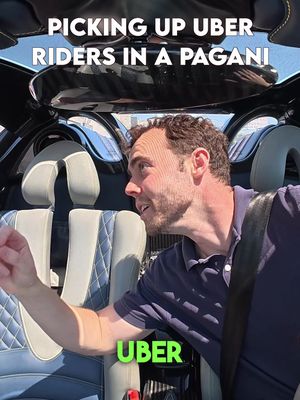 Picking up UBER riders in a Pagani part 4 😂