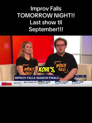 TOMORROW NIGHT is our last Improv Falls show until September at Icon Lounge at 8 pm so you don’t wanna miss out!!! Get your tickets while you can!! Ticket link in comments, and we’ll see you at the show!! #improvfalls #improv #comedy 
