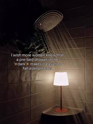 Doing this really changed my life (extra points when i add a shower steamer!) 🚿🕯️🌙 🫧 comment BATH for the links to my sleepy bath essentials 🔗  Regulating nervous system showering *in the dark* (dimmed lights in the amber/red spectrum) has been one of the best things i’ve done for my sleep. It supports my circadian rhythm and allows my body to wind down sooo easily. It works like magic… but truly, it’s just a simple biohack that you can do too! I also love adding a relaxing non-toxic eucalyptus shower steamer, and play some jazz, or 432 Hz music and babeeeiiiii i’m so ready for bed 😴 Try it and let me know how it goes for you! _ #nighttimeroutine #eveningroutine #sleepoptimization #showerinthedark #bedtimeroutine 