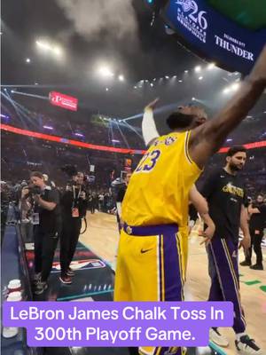 LeBron James Becomes The First Player In NBA History With 300 Career Playoff Games. 👑 [via @NBA] #lebron #NBA #playoffs #lakers 