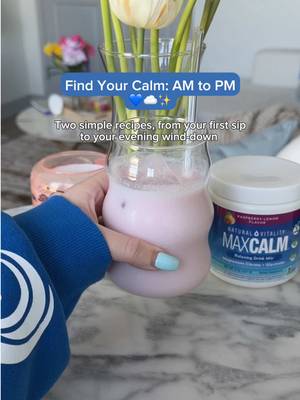 Find your CALM, from AM to PM ✨       Here are two simple CALMtails made with Natural Vitality MAXCALM™ Raspberry Lemon Powder to support your day, start to finish:     ☁️ AM: Pink Cloud CALMtail     • 2 tsp MAXCALM™ Raspberry Lemon Powder • 2–3 oz hot water (to dissolve) • 4 oz pink lemonade • 2 oz coconut milk • Ice   ☁️ PM: Honey Lemon CALM Tea     • 2 tsp MAXCALM™ Raspberry Lemon Powder • 8 oz hot herbal tea • 1–2 tsp honey • Optional: lemon slice   #calmtails #naturalvitality #mocktails #raspberrylemon #drinkinspo   ∆Created from Citric Acid and Magnesium Carbonate      *This statement has not been evaluated by the Food and Drug Administration. This product is not intended to diagnose, treat, cure, or prevent any disease.