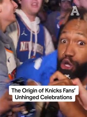 Knicks fans celebrating outside MSG has become a staple of the NBA playoffs. Its origin dates back to just the first game of the season in 2021. #NBA #nbaplayoffs #newyorkknicks #newyork