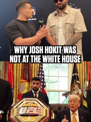Why Josh Hokit was not at the WHITE HOUSE #UFC #mma #whitehouse