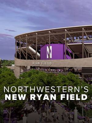 The most expensive college football stadium ever built will also be one of the smallest 🏟️ Northwestern Wildcats football is spending $870 million on a new Ryan Field with 35,000 seats, less than half the Big Ten average. The stadium will be 350,000 square feet larger than the old one, with no more bleachers, a cup holder at every seat and a massive canopy covering every fan. 🎥: @Tyler Webb 