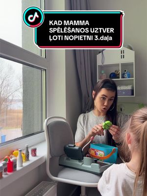 Šodien spēlēsim pa veikaliem.🛒 Kad mamma spēlēšanos uztver ļoti nopietni. 3.daļa.😂 #latviešutiktok #humor 