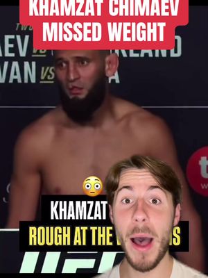 Did Khamzat Chimaev just miss weight at UFC 328?? #UFC #mma 