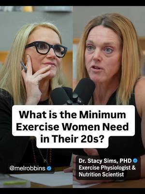 This is the minimum amount of exercise a woman in her 20s needs to maintain her health and be strong, according to Dr. Stacy Sims, exercise psychologist and nutrition scientist. Learn more from Stacy Sims on this episode of The Mel Robbins Podcast 🎧 "The Ultimate Guide to Menopause: How to Boost Your Metabolism, Build Muscle, & Balance Your Hormones" #melrobbins #melrobbinspodcast #exercise #workout