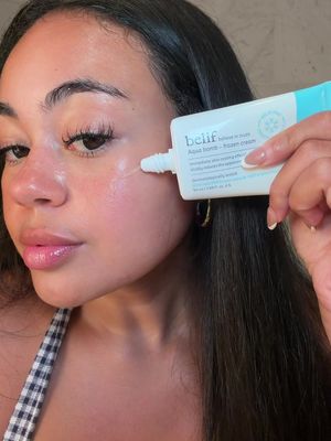 When the New @belif USA Frozen Cream is so good you have a problem w/ your man stealing it 😭 Available at @Ulta Beauty #belifpartner #belifCHOKCHOK #koreanskincare #kbeauty