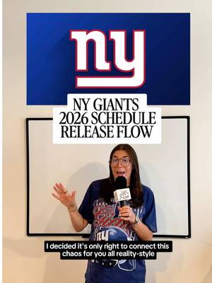 The @New York Giants schedule release for the 2026 @NFL season is officially coming on 5/14, so LET'S FLOW BIG BLUE!!! 💙 #BigBlue #LetsFlow
