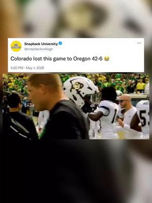 Colorado was talking all that sh*t 😂😭 #collegefootball #oregonducks #deionsanders #shedeursanders #fyp