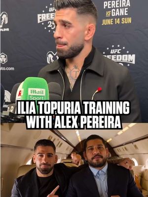 Ilia Topuria on training with Alex Pereira #UFC #mma #iliatopuria #alexpereira 