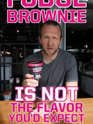 It's called Fudge Brownie but it's so much more than that. #proteinpints #proteinicecream #howitsmade #bts #fudgebrowine