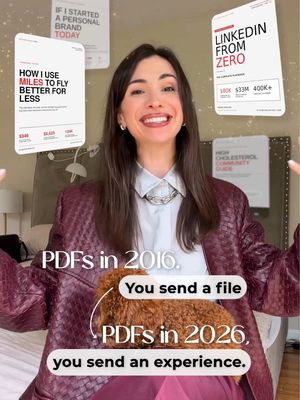 PDFs in 2016: you send a file. PDFs in 2026: you send an experience.  Back then it was simple - attach, send, and hope they open it. You never really knew what happened after. Did they read it? Where did they drop off? Did they even understand it?  Now this is changing. @Adobe Acrobat just introduced PDF Spaces - and it quietly fixes a very real business problem: documents that don’t convert.  Here’s what’s different:  • You don’t send separate files anymore — you build a structured flow (proposal, deck, pricing)  • You add a short audio overview → context before they even scroll  • You attach an AI assistant → it answers questions instantly, based on your doc  • You see engagement → who opened it, how far they went, if they shared it So instead of:  sending documents → chasing feedback → booking calls You get: one link → guided experience → faster decisions So instead of sending a file and chasing people after, you send one link and the whole thing explains itself. Small change, but it fixes a very common problem.  You can try it here: https://adobe.ly/MarinaPDFSpace_TT     📩 LINK IN BIO! #AdobeAcrobatPartner 