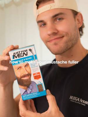 How to get a fuller, darker beard and or mustache in 7 minutes⬇️ Just For Men takes no time at all and gives you uniform color in your beard making it look fuller and darker. I have lighter features with dirty blonde facial hair and it makes my mustache stand out a lot more.  I have it linked in my Amazon Storefront so you can find it easy🫱🏼‍🫲🏽 #mensgrooming #mensgroomingtips #beard #mustache 