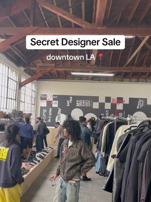HIDDEN Designer Sale in DTLA | 356 S Mission Road, Los Angeles, CA 📍 Comme Des Garçon and Dover Street Market present: Market Market: Message Market, Los Angeles #fashiontiktok #samplesale #cdg #commedesgarcons #losangeles 