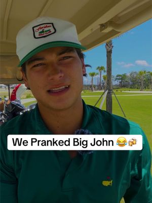 We got @BigJohnnn17 hammered off non-alcoholic beers 🤣 video LIVE NOW! #golf #bustajackgolf 