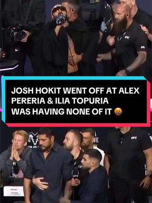 JOSH HOKIT WENT OFF AT ALEX PEREIRA AND ILIA TOPURIA WAS HAVING NONE OF IT 🤬 NEW AVENGERS FORMED 🤯 #ufcfreedom250 #joshhokit #alexpereira #iliatopuria #chama 