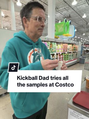 Kickball Dad tries all the Costco samples 🍫 #costco #costcofinds #groceryshopping #shopping 