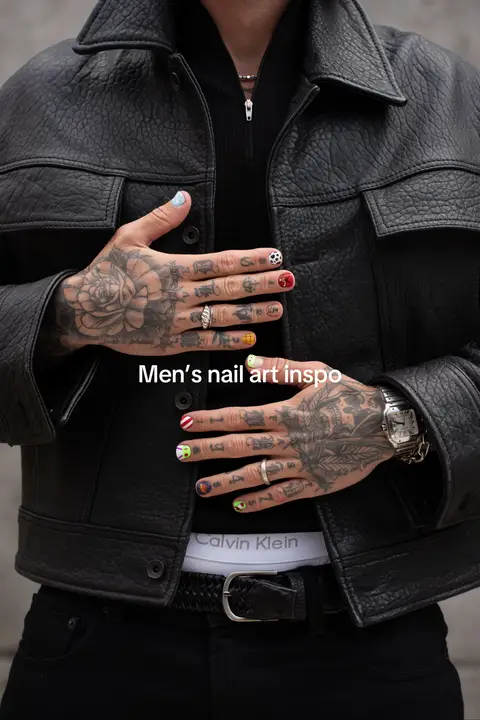 Men’s nail art inspo 💅