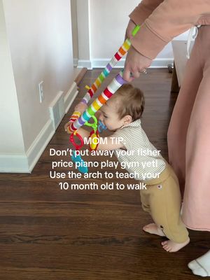 we love a multi use item 👏🏼 my boy is cruising  Fisher price kick and play piano mat #10monthold #momtip #learningtowalk #babytoys #fisherpricepianomat 