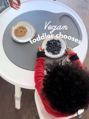 Exposing my toddler to a wide variety of unprocessed plant foods has helped expand his palate and normalize whole food ingredients 💚 One thing I love about raising vegan kids is watching them build healthy relationships with food.  #vegantoddler #veganmom #toddlermom #veganfamily #wholefoodplantbased 