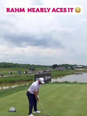 Jon Rahm is inches away from perfection 🤯 #fyp #golf #golfswing #jonrahm 