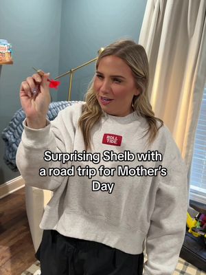 It was meant to be 😅 #shelbanddyl #surprise #roadtrip #mothersday 
