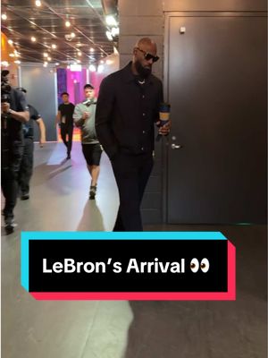 LeBron James back in the building 🫡 #NBA #NBAPlayoffs #Basketball #LeBron #LeBronJames