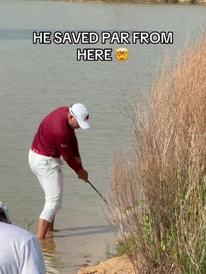 unreal par save from @Sergio Garcia 🤯 #golf 