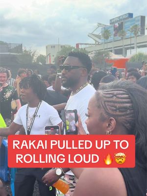 Rakai has arrived to Rolling Loud 🎤🔥 #rakai #rollingloud #viral #stream #funny 